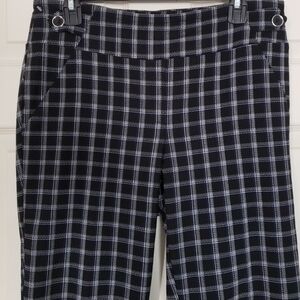 Soho Apparel Checkered Blue, Black and White Trousers